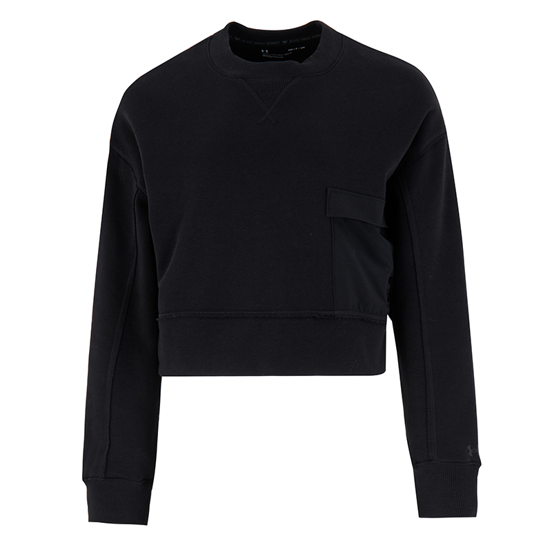 安德玛/UAUA Prjct Rock Fleece Crew女卫衣-加绒1365989-001